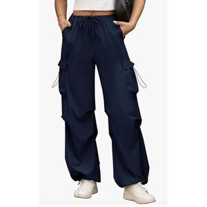 Women's‎ Loose Cargo Sweatpants Pockets Sport Gym Athletic Jogger Pants Trousers
